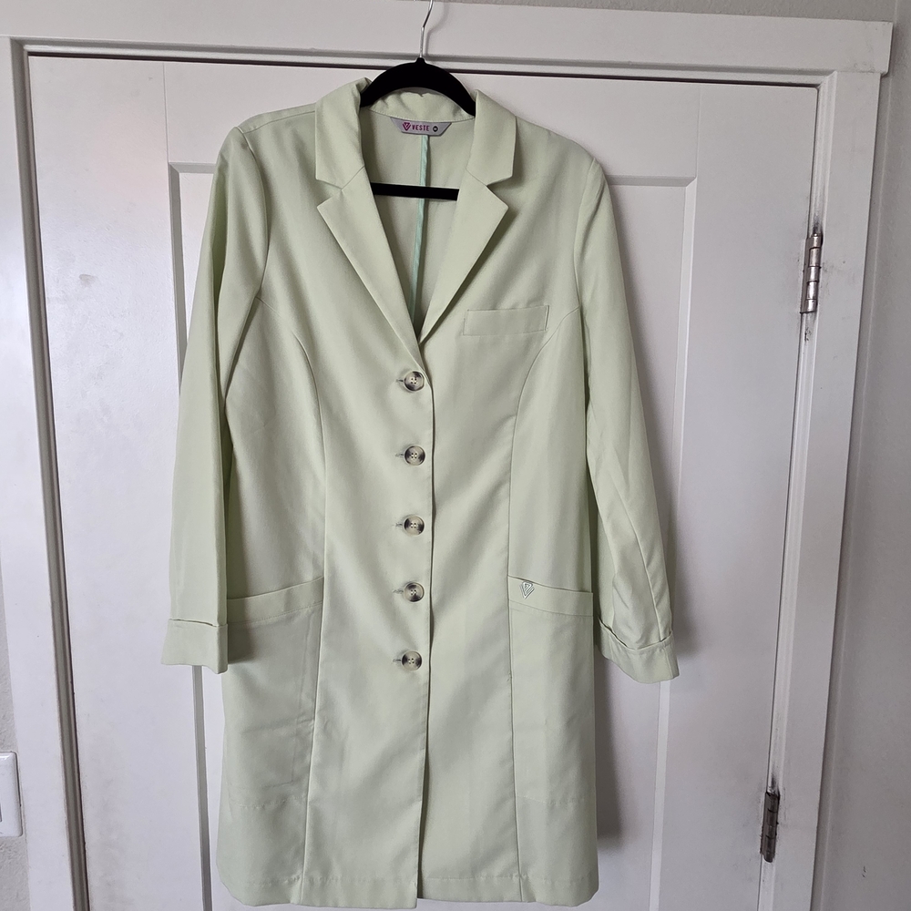 Mint Green Lab Coat